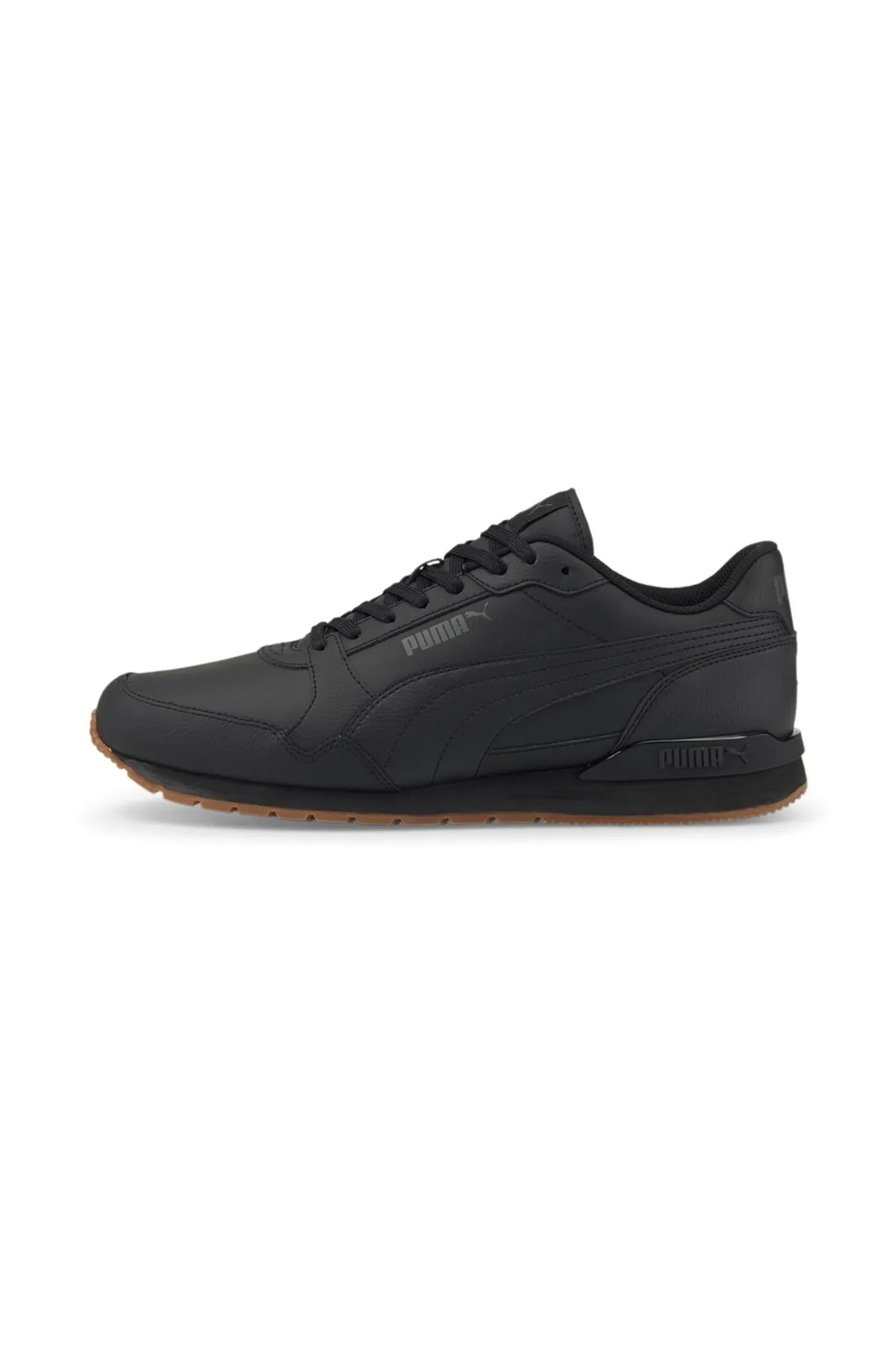 38485504 ST Runner v3 L Puma Black-Puma Black-Gum,Erkek Spor Ayakkabı-Siyah - Thumbnail