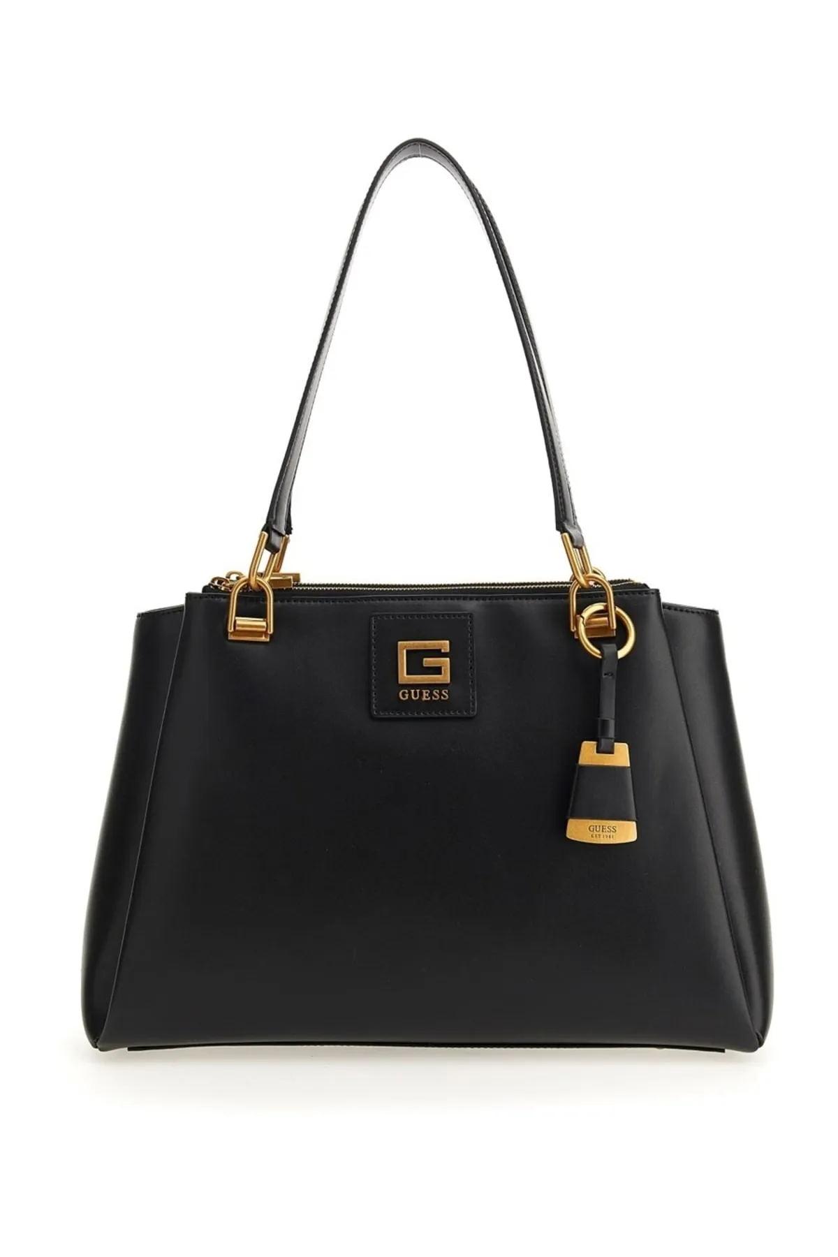 GUESS - ALVA STATUS CARRYALL OMUZ ÇANTASI-HWVB8676230-SİYAH