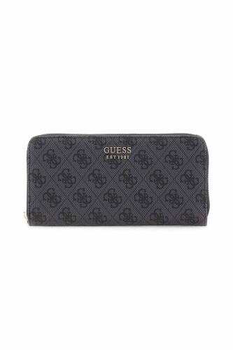 Brenton Kadın Fermuarlı Uzun Cüzdan - Antrasit - Guess