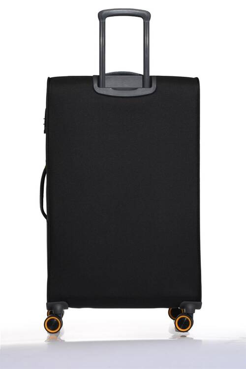 Büyük Boy Çekçekli Kumaş Valiz 04PC6000-01-Siyah