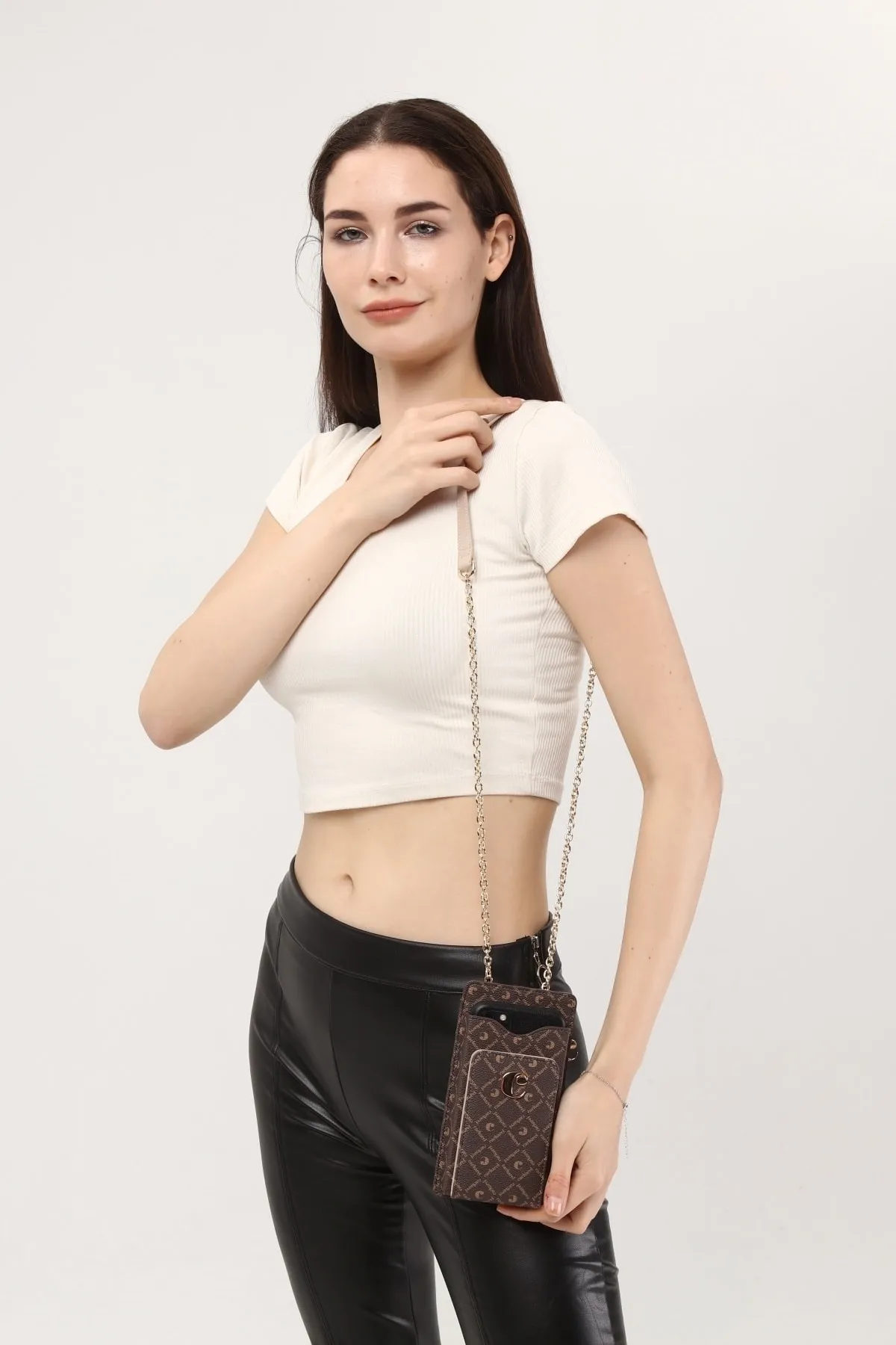 CACHAREL KADIN CÜZDAN ÇANTA-WB-008-KAHVE 