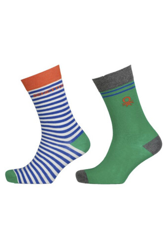 Erkek 2 li Soket Çorap - Mix - BENETTON