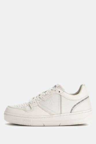 Erkek Ancona Low Eklentili Sneaker - Beyaz - Guess