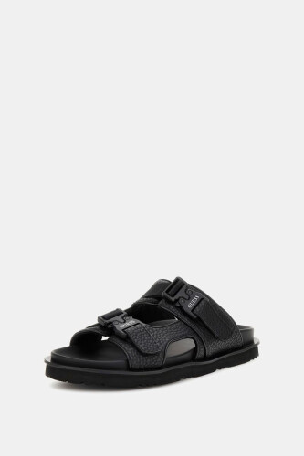 Erkek Bahamas Double Strap Terlik - Siyah - Guess