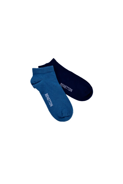 Erkek BNT-M24098 2 li Babet Çorap - Mavi - BENETTON