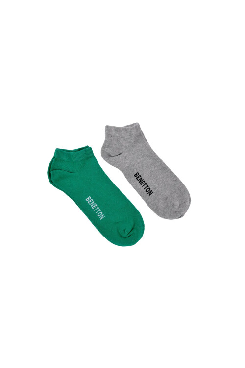 Erkek BNT-M24098 2 li Babet Çorap - Mix - BENETTON