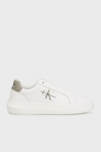 Erkek Chunky Deri Sneaker Ayakkabı - Beyaz - Calvin Klein
