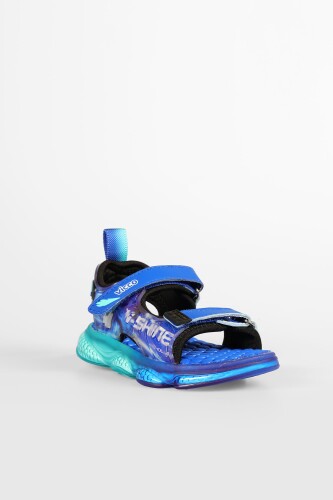 Erkek Çocuk Felipe Bebe Işıklı Phylon Sandalet - Saks Mavi - VİCCO