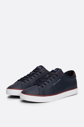 Erkek Deri Sneaker - Lacivert - Tommy Hilfiger