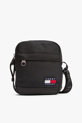 Erkek Günlük Çapraz Askılı Çanta - Siyah - Tommy Hilfiger