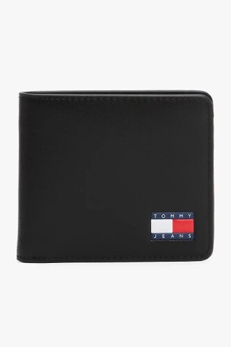 Erkek Heritage Bifold Kart Cüzdanı - Siyah - Tommy Hilfiger