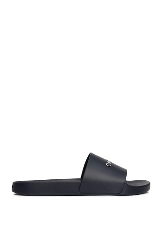 Erkek POOL SLIDE RUBBER Terlik-Lacivert - Calvin Klein