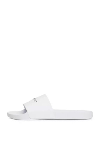 Erkek POOL SLIDE RUBBER Terlik -Beyaz - Calvin Klein