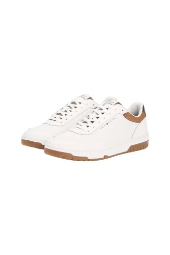 Erkek Renkli Panelli Basketbol Stili Sneaker - Ekru - Tommy Hilfiger