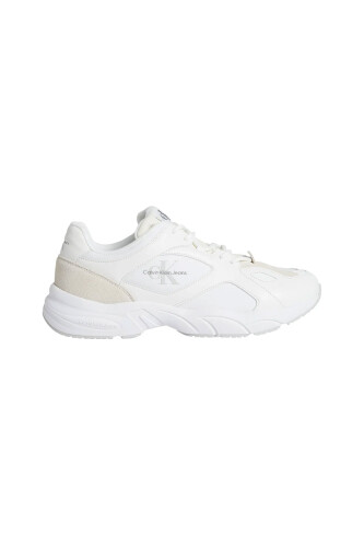 Erkek RETRO TENNIS LOW LACEUP MTL Sneaker Ayakakbı - Bej - Calvin Klein