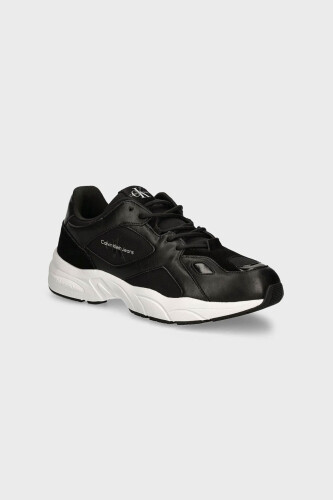 Erkek RETRO TENNIS LOW LACEUP MTL Sneaker Ayakkabı - Siyah 