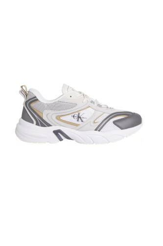 Erkek RETRO TENNIS SU-MESH Sneaker-Beyaz - Calvin Klein