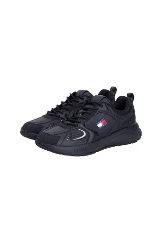 Erkek Runner Sneaker - Siyah - Tommy Hilfiger
