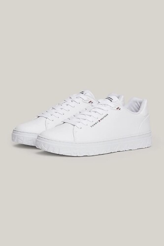 Erkek Th Court Thick Cupsole Sneakers - Beyaz - Tommy Hilfiger