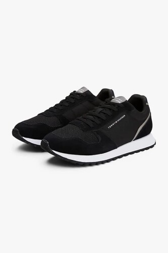 Erkek Th Eva Süet Sneaker - Siyah - Tommy Hilfiger