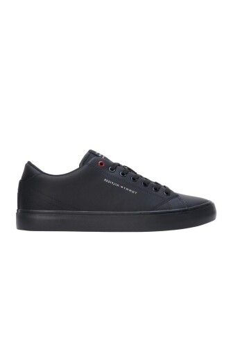 Erkek TH HI VULC CORE LOW LEATHER Sneaker-Siyah - Tommy Hilfiger