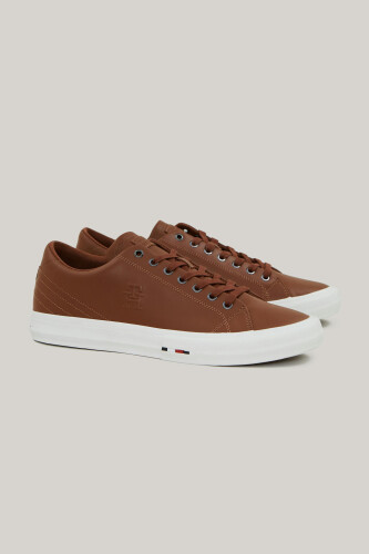 Erkek Th Hi Vulc Street Sneaker - Kahverengi - Tommy Hilfiger