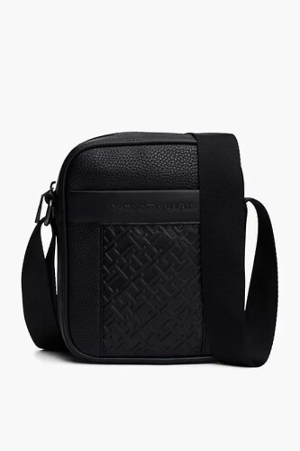 Erkek TH Monogram Muhabir Çantası - Siyah - Tommy Hilfiger