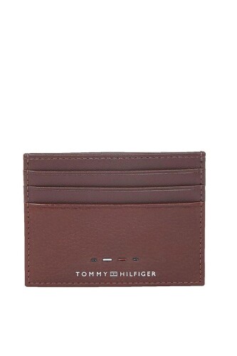 Erkek Th Premium Kartlık Cüzdan - Koyu Kahverengi - Tommy Hilfiger