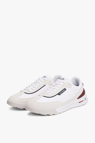 Erkek Th Suede Cleat Classic Koşu Ayakkabısı - Beyaz - Tommy Hilfiger