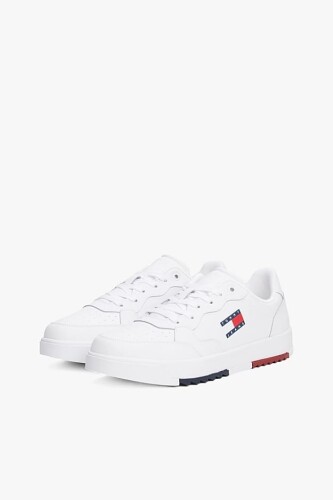 Erkek Tjm Half Cleat Retro Sneakers - Beyaz - Tommy Hilfiger