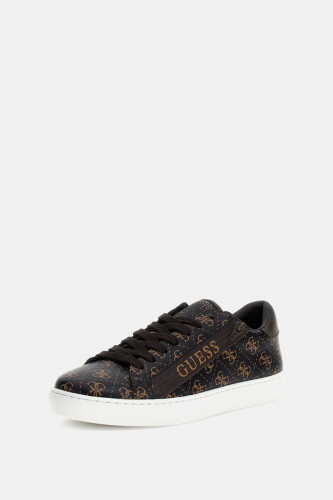 Erkek Todi 4G Logolu Sneaker - Siyah/Kahverengi 