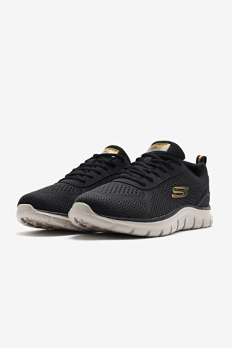 Erkek Track-Leshur Memory Foam Tabanlı Antrenman Ayakkabısı - Siyah - SKECHERS