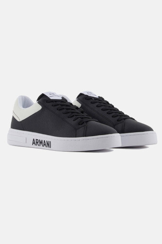 Erkek Yazı Logo Sneaker - Siyah - Armani Exchange