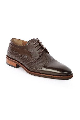 EXCLUSIVE Erkek Klasik Ayakkabı-104H23-Taba - Thumbnail