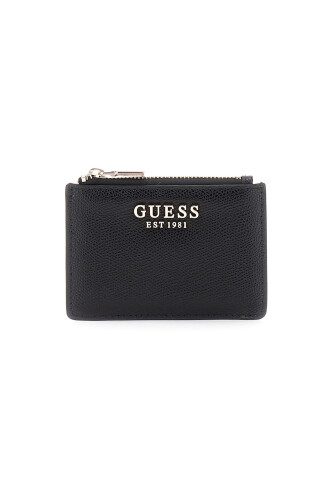 Kadın Amorette Fermuarlı Kartlıklı Cüzdan - Siyah - Guess