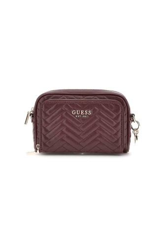 Kadın ANNING Camera Bag Çapraz Çanta - Bordo - Guess