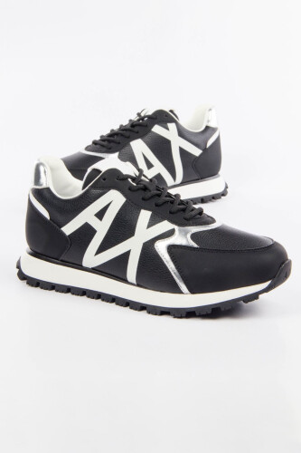 Kadın Armani Exchange Sneaker Ayakkabı - Siyah Beyaz - Armani Exchange