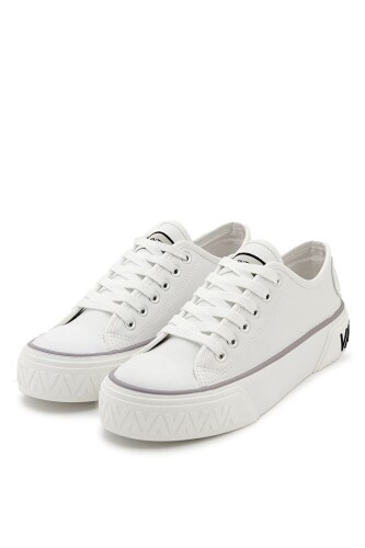 Kadın Aron Lace-Up Bağcıklı Sneakers - Beyaz - Valentino
