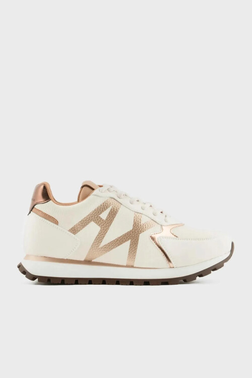 Kadın AX Logolu Sneaker - Beyaz - Armani Exchange