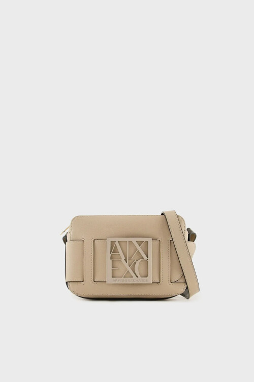 KADIN Ayarlanabilir Askılı Mini Omuz Çantası - Bej - Armani Exchange