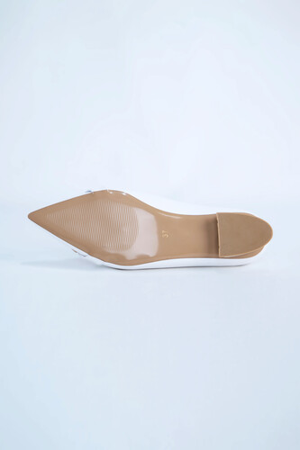 Kadın Babet Ayakkabı Z711600-Beyaz - Thumbnail