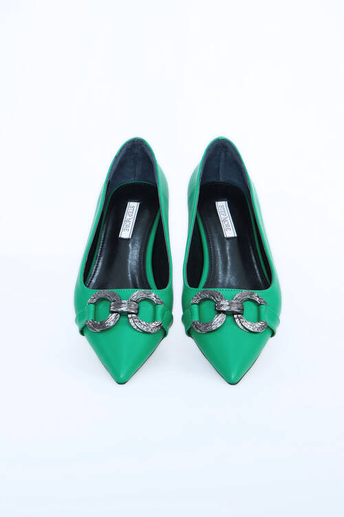 Kadın Babet Ayakkabı Z711600-Yeşil