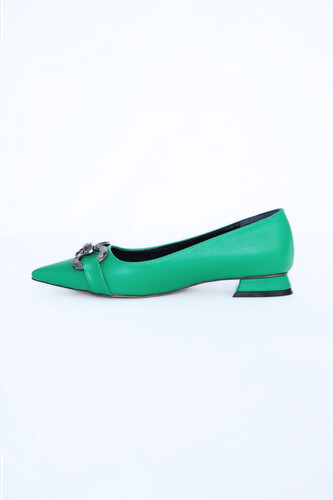 Kadın Babet Ayakkabı Z711600-Yeşil - Thumbnail