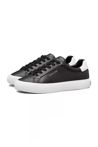 Kadın Bileksiz Vulkanize Sneaker - Siyah/Beyaz - Calvin Klein