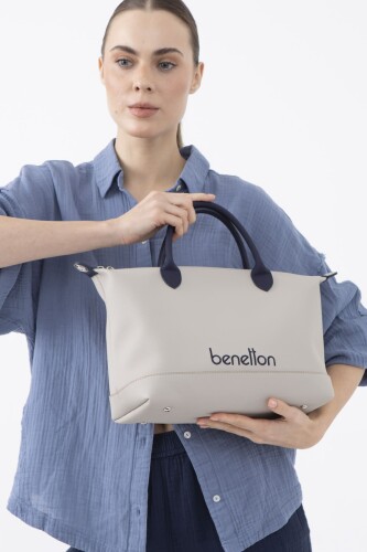 Kadın Bnt Kol Çantası - Taş/Lacivert - Benetton