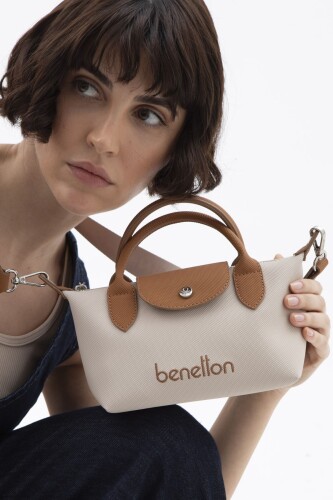Kadın Bnt Nano Çapraz Çanta - Bej/Camel - Benetton
