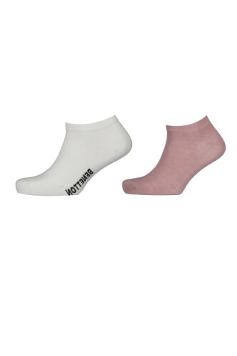 Kadın BNT-W24095 2 li Babet Çorap - Mix - BENETTON