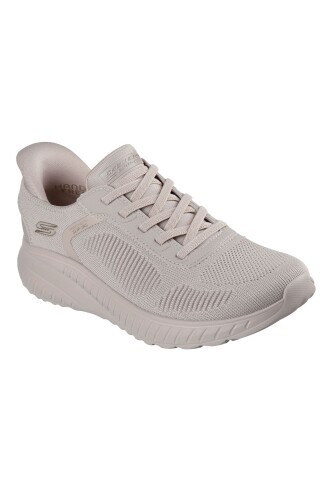 Kadın BOBS Squad Chaos Esnek Bağcıklı Sneaker - Natürel - SKECHERS