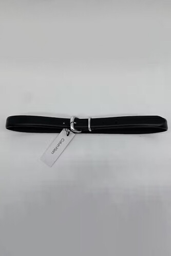 Kadın Buckle 25 Mm Klasik Metal Tokalı Kemer - Siyah - Calvin Klein