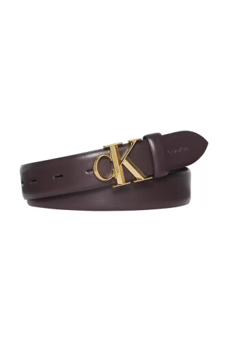 Kadın Buckle 30 Mm Logo Tokalı Kemer - Kahverengi - Calvin Klein